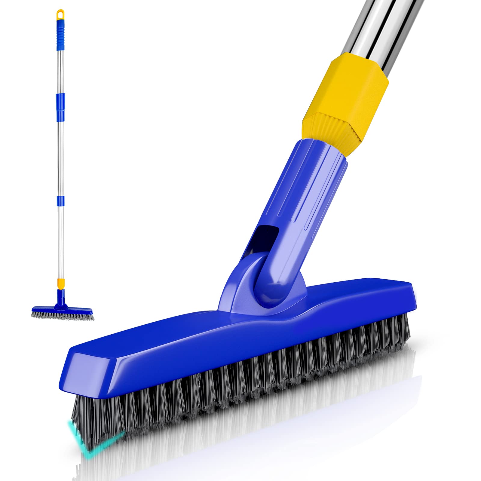 Grout Brush with Long Adjustable Handle