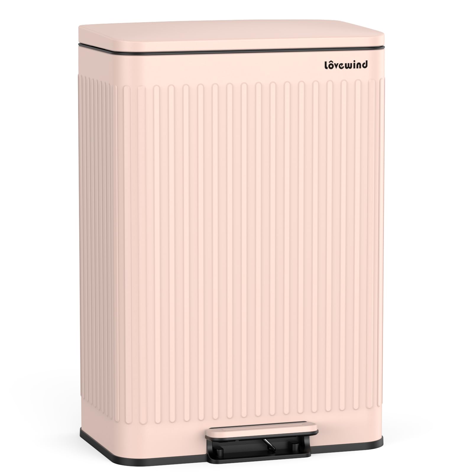 60 Liter 16 Gallon Stainless Steel Trash Can with Soft