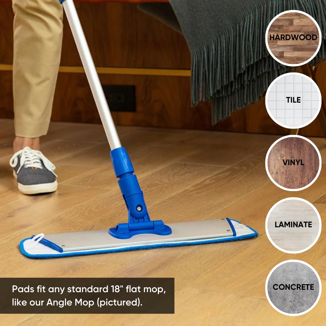 18 inch Microfiber Mop Pads (18 Count)