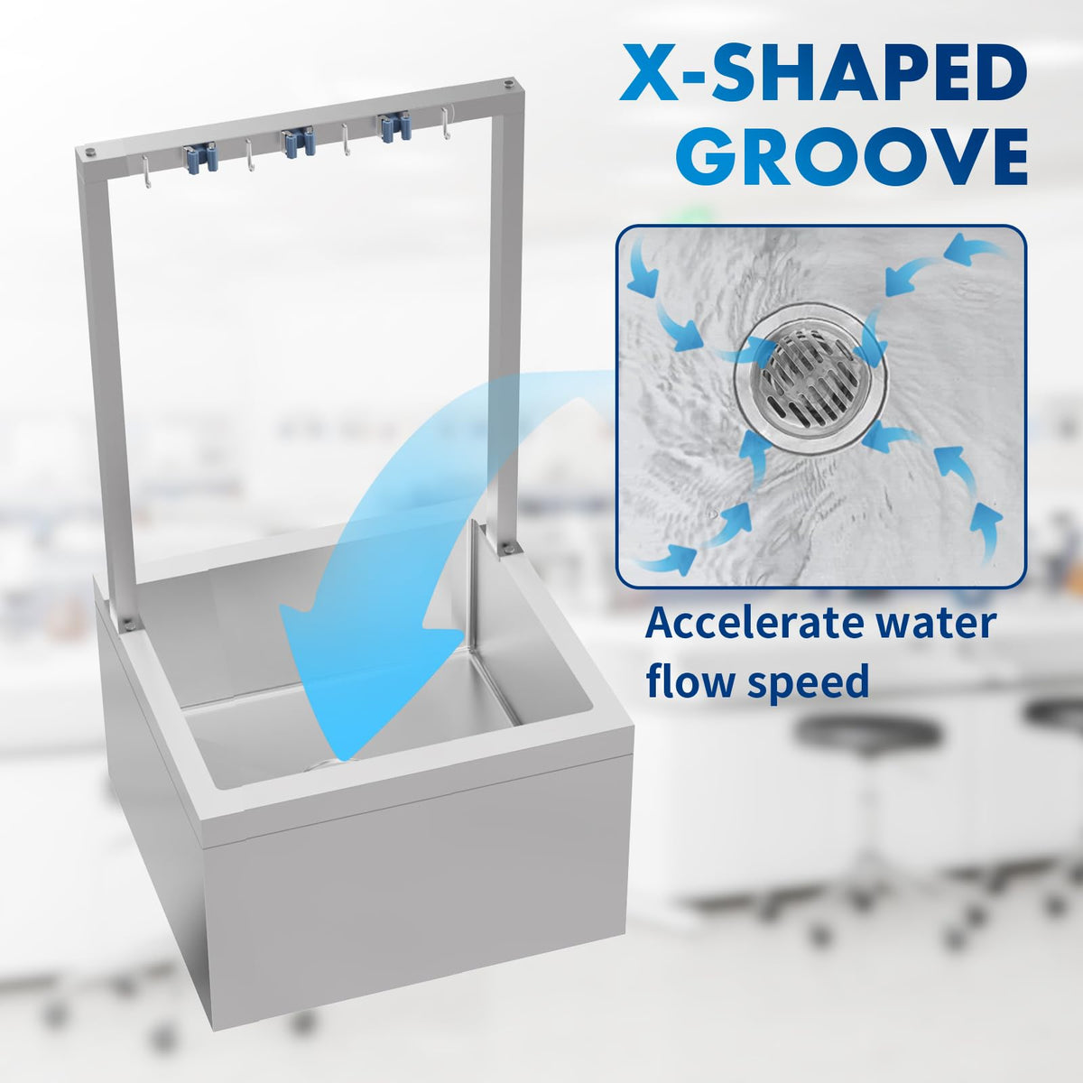 Stainless Steel Floor Mop Sink