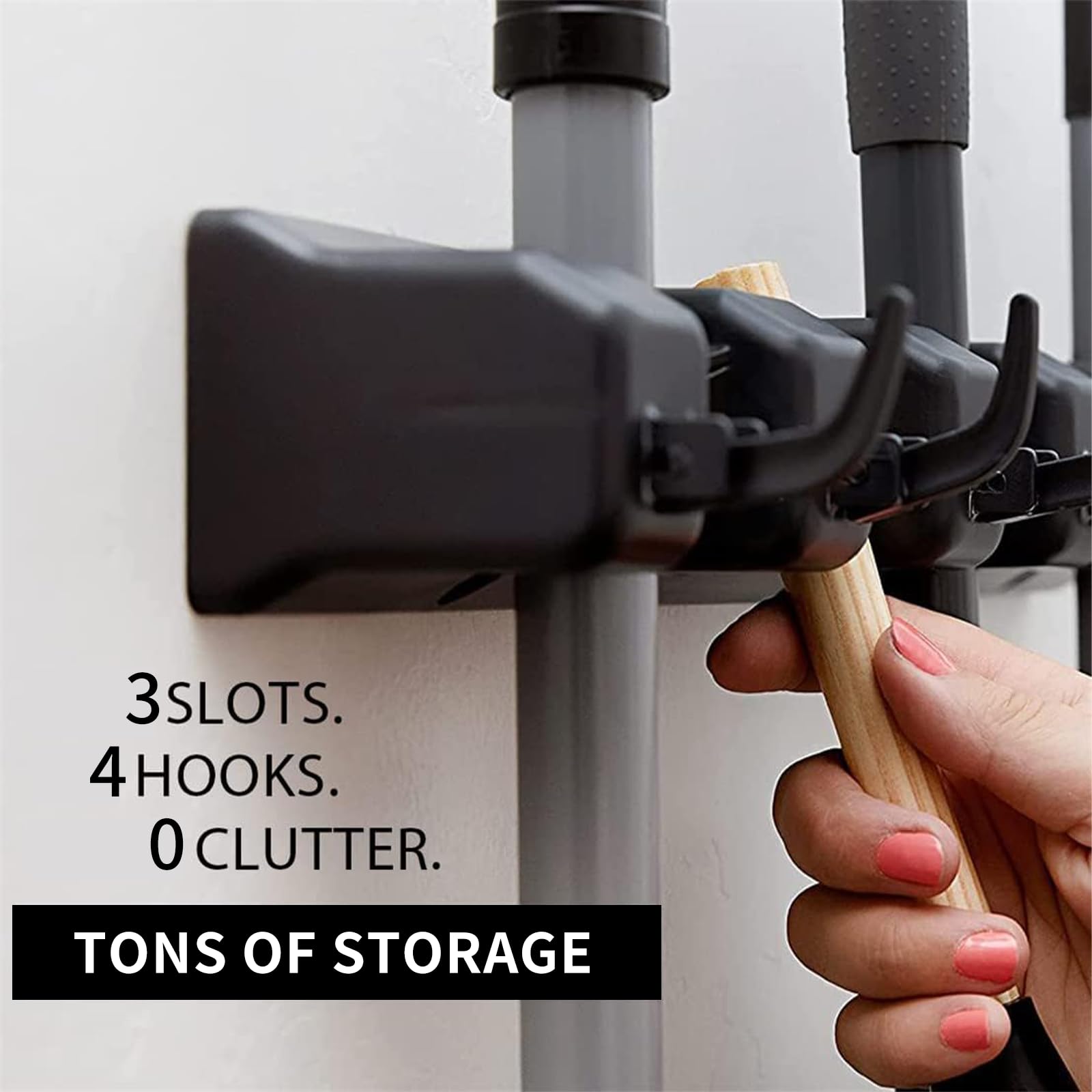 Broom and Mop Holder Wall Mount