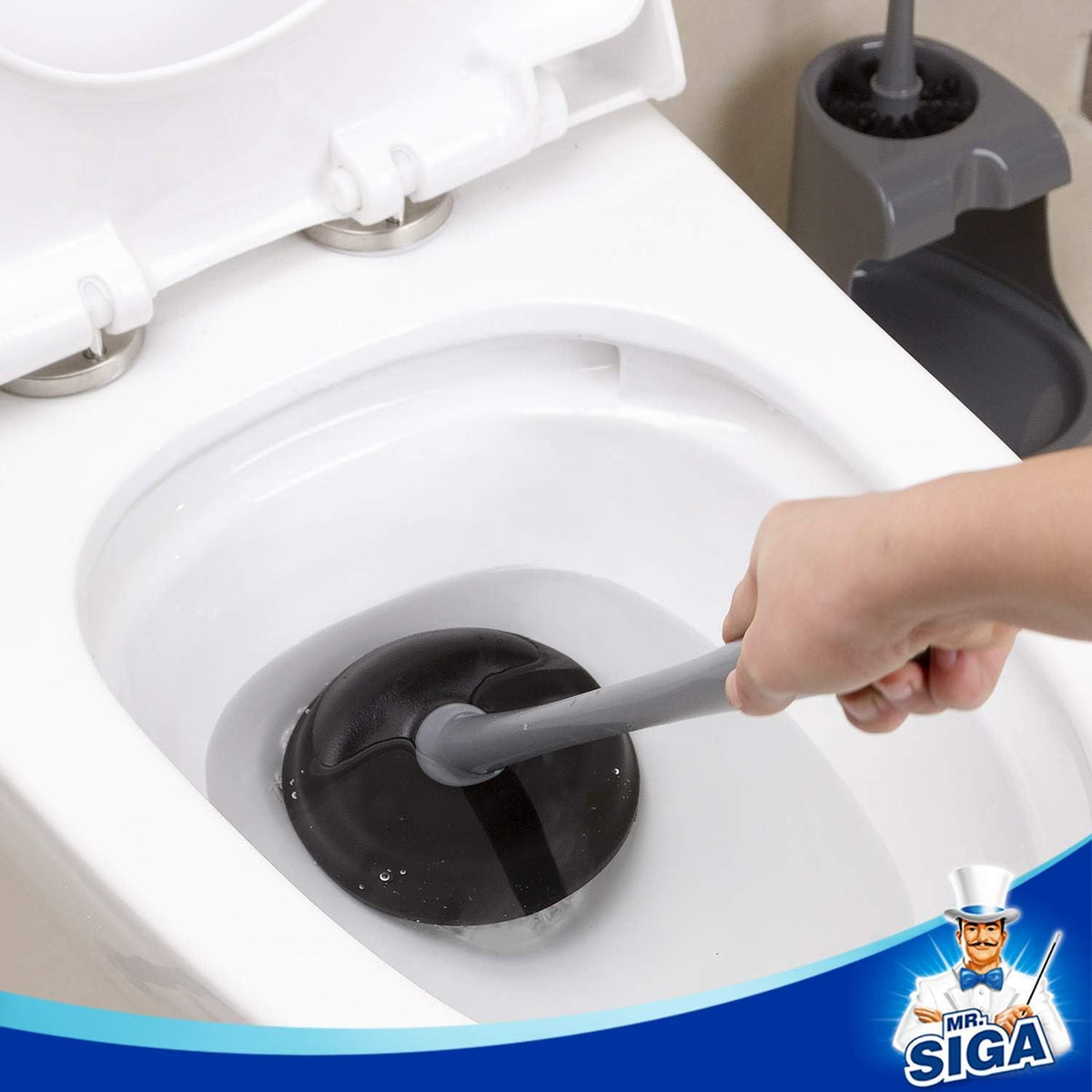 Toilet Plunger and Brush Combo for Toilet Cleaning (2 Count)