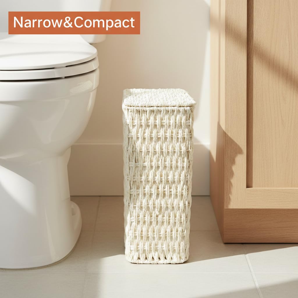 3 Gallon Paper Rope Bathroom Trash Can