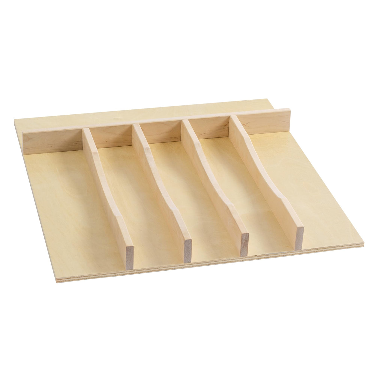 Solid Birch Wood Silverware Drawer Organizer