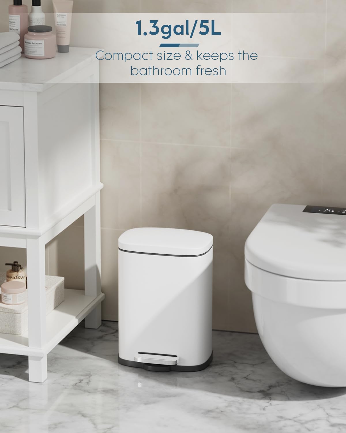 13.2 +1.3 Gallon Step Trash Can w