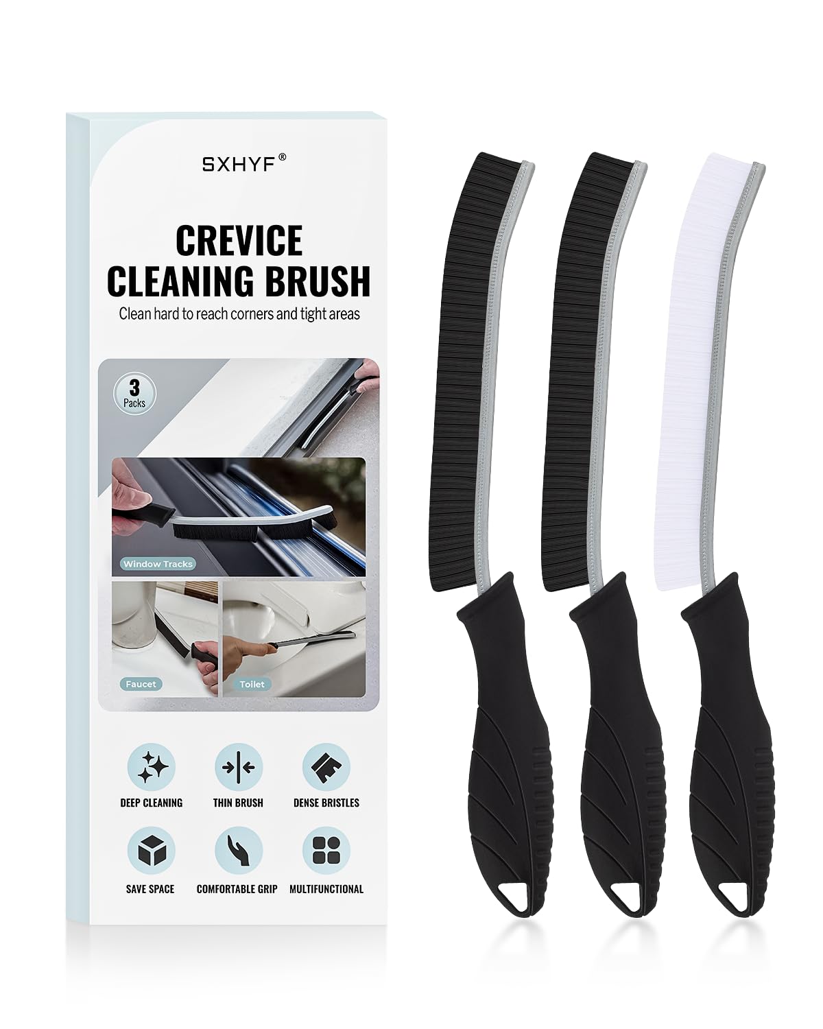 Crevice Cleaning Brush (3 Count)