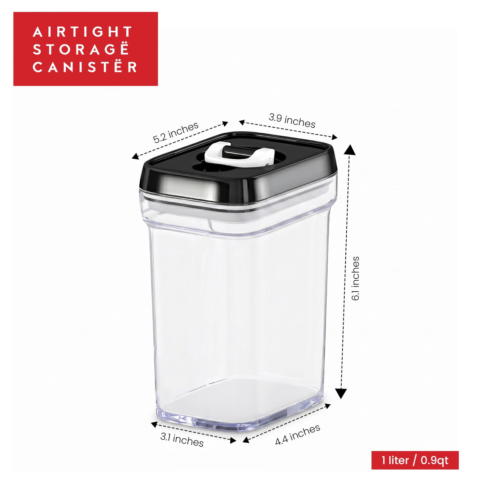 Airtight Food Storage Containers with Lids (6 Count)