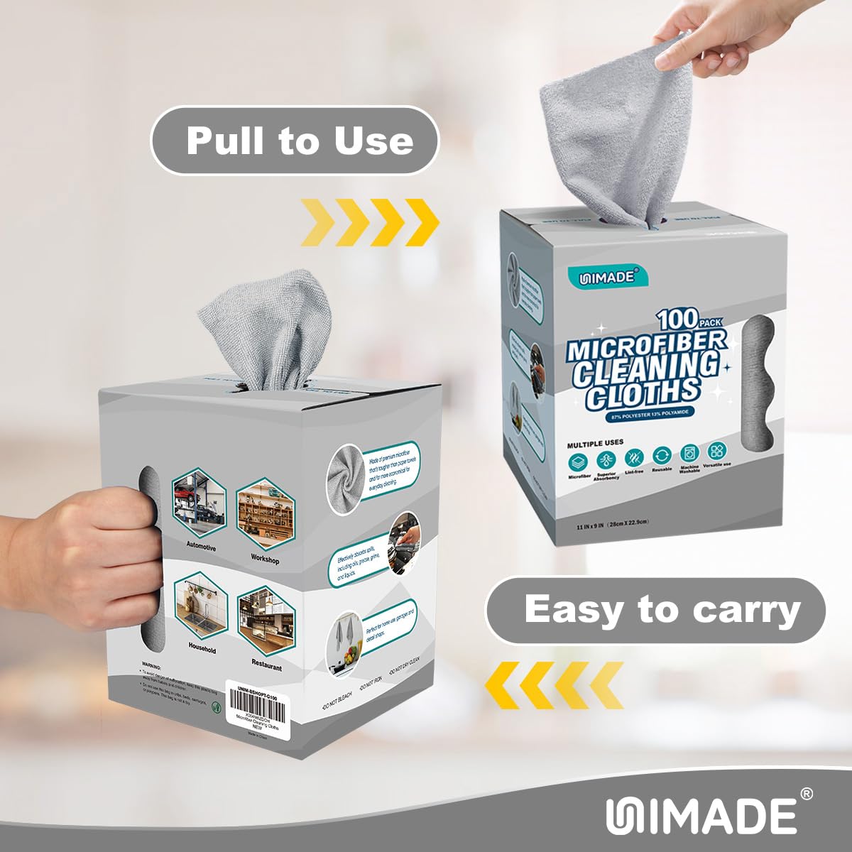 Microfiber Cleaning Cloth (100 Count)