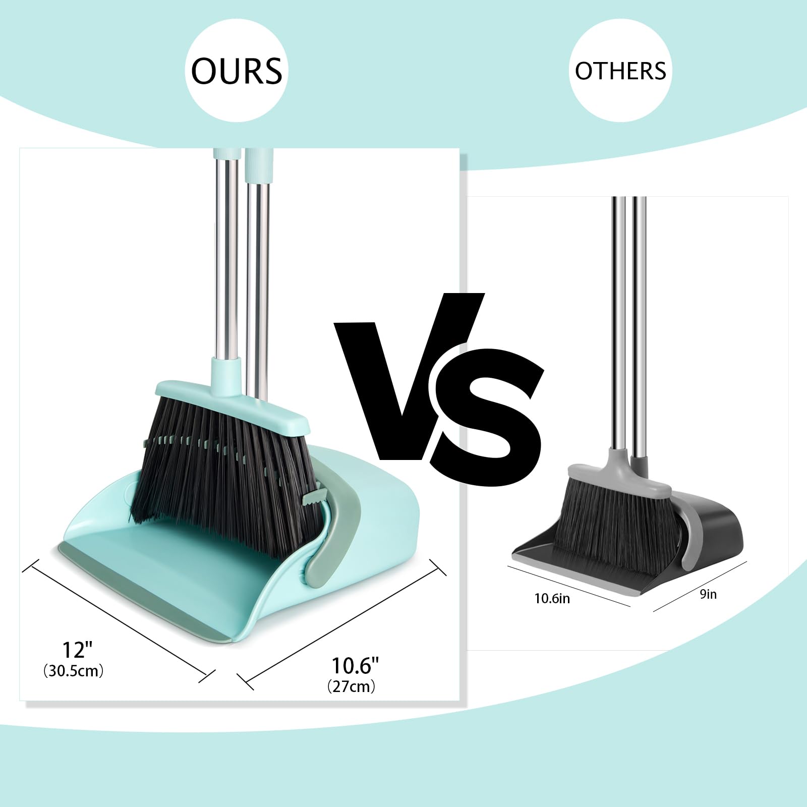 Broom and Dustpan Combo Set