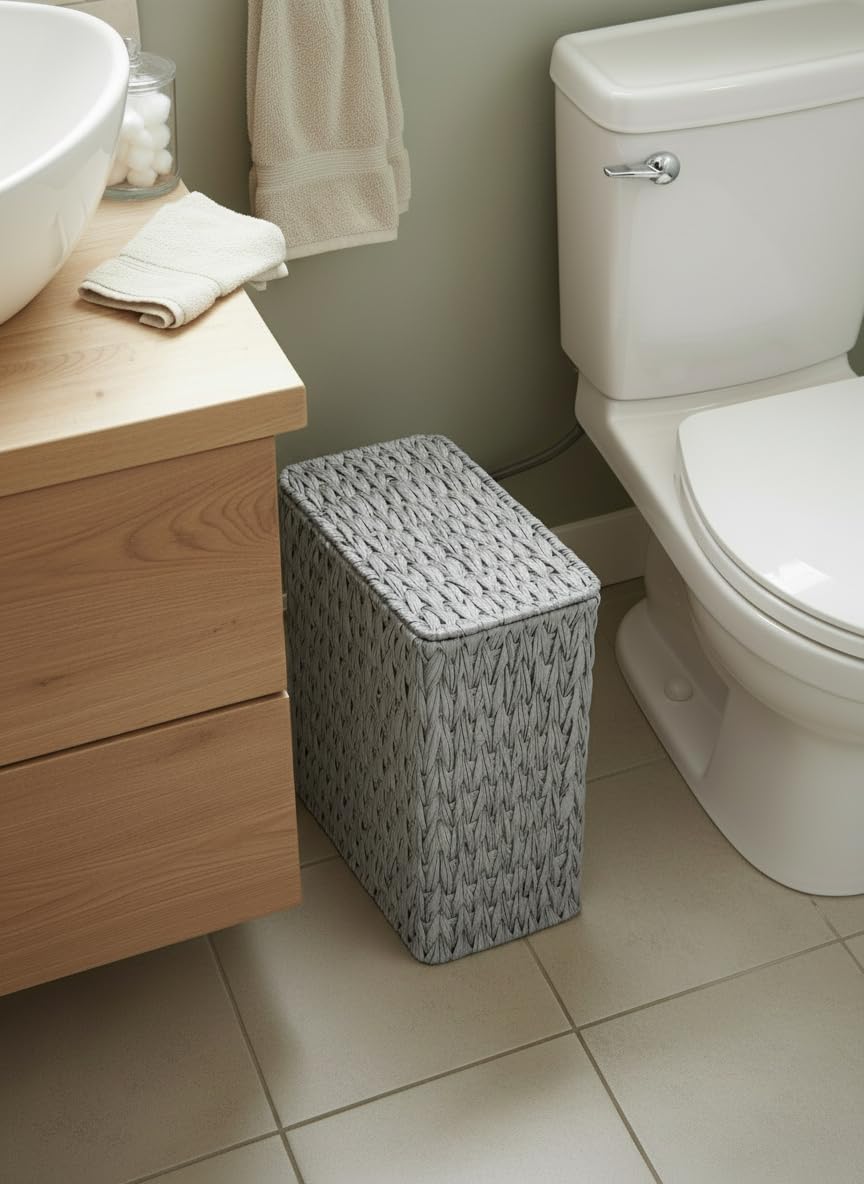 3 Gallon Wicker Trash Can