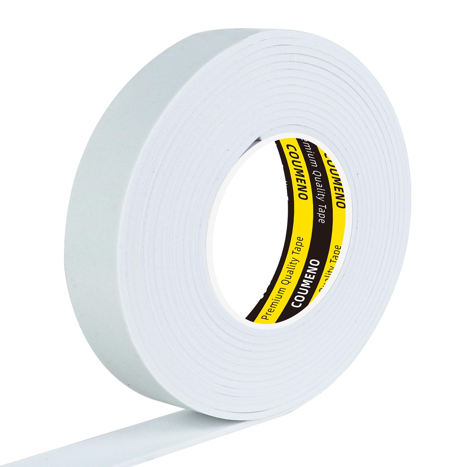White Foam Tape Weather Stripping Sealing Sponge (16.4 Foot)
