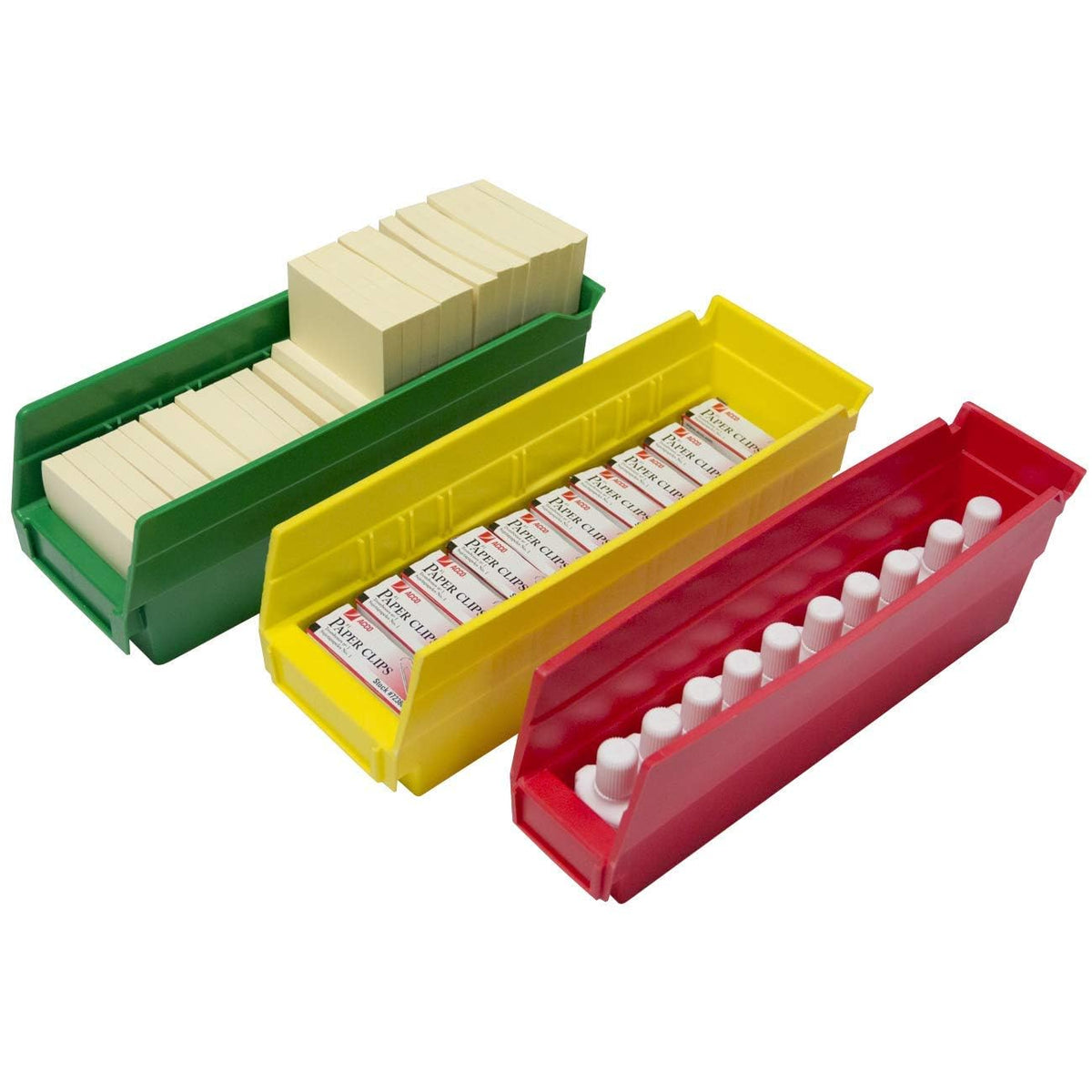 30120 Heavy Duty Plastic Shelf Bins (24 Count)