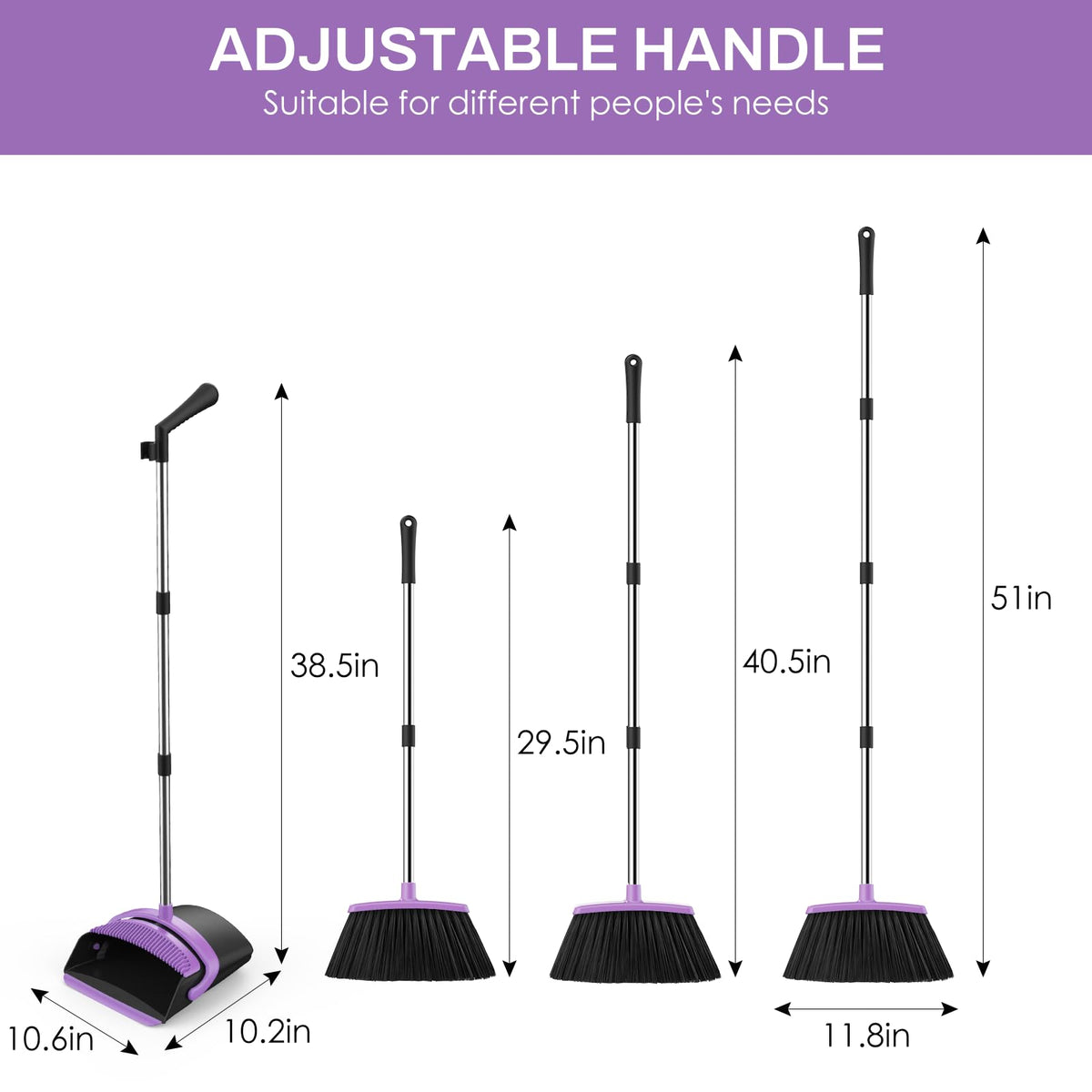 Broom and Dustpan Set for Home
