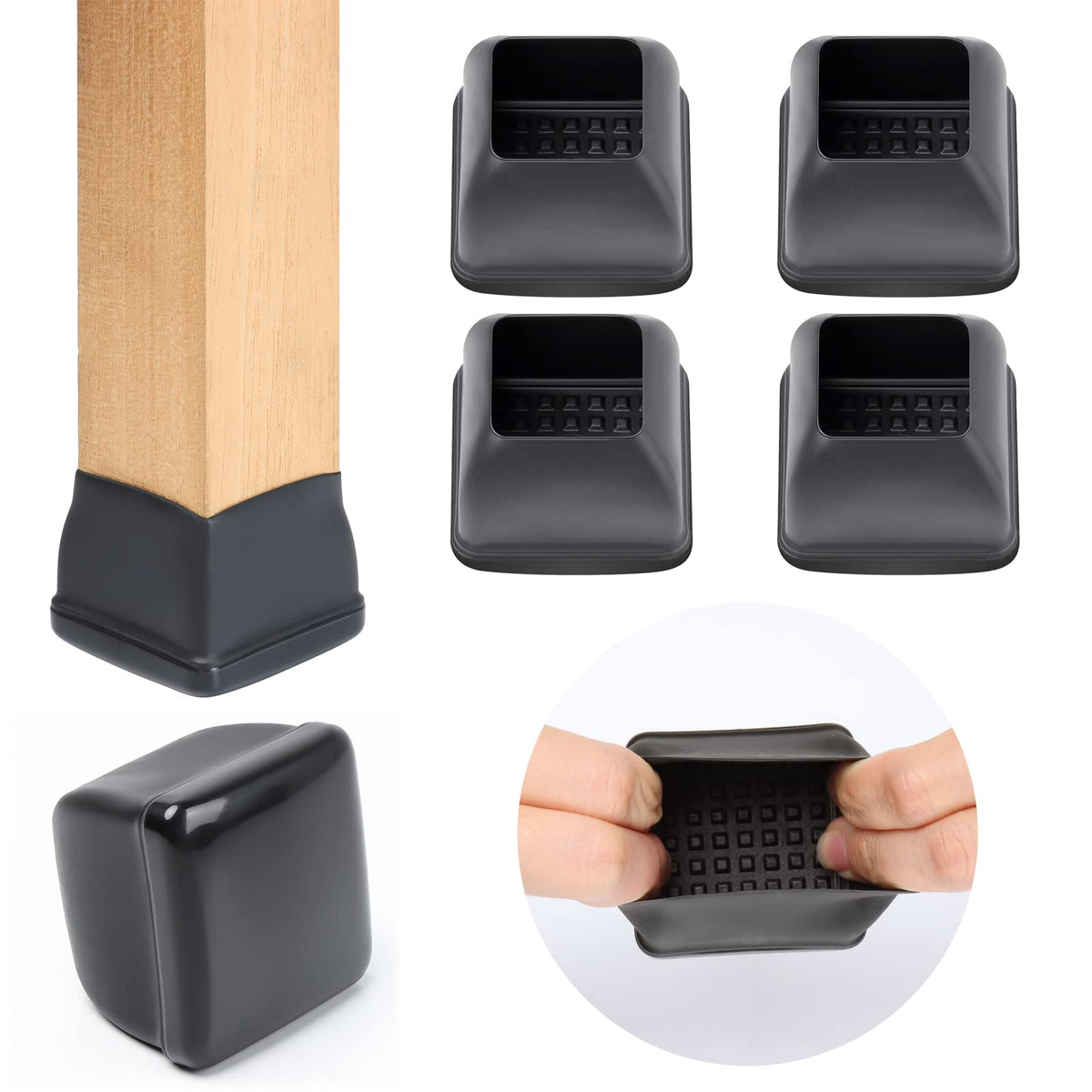 Chair Leg Sliders for Carpet (24 Count)