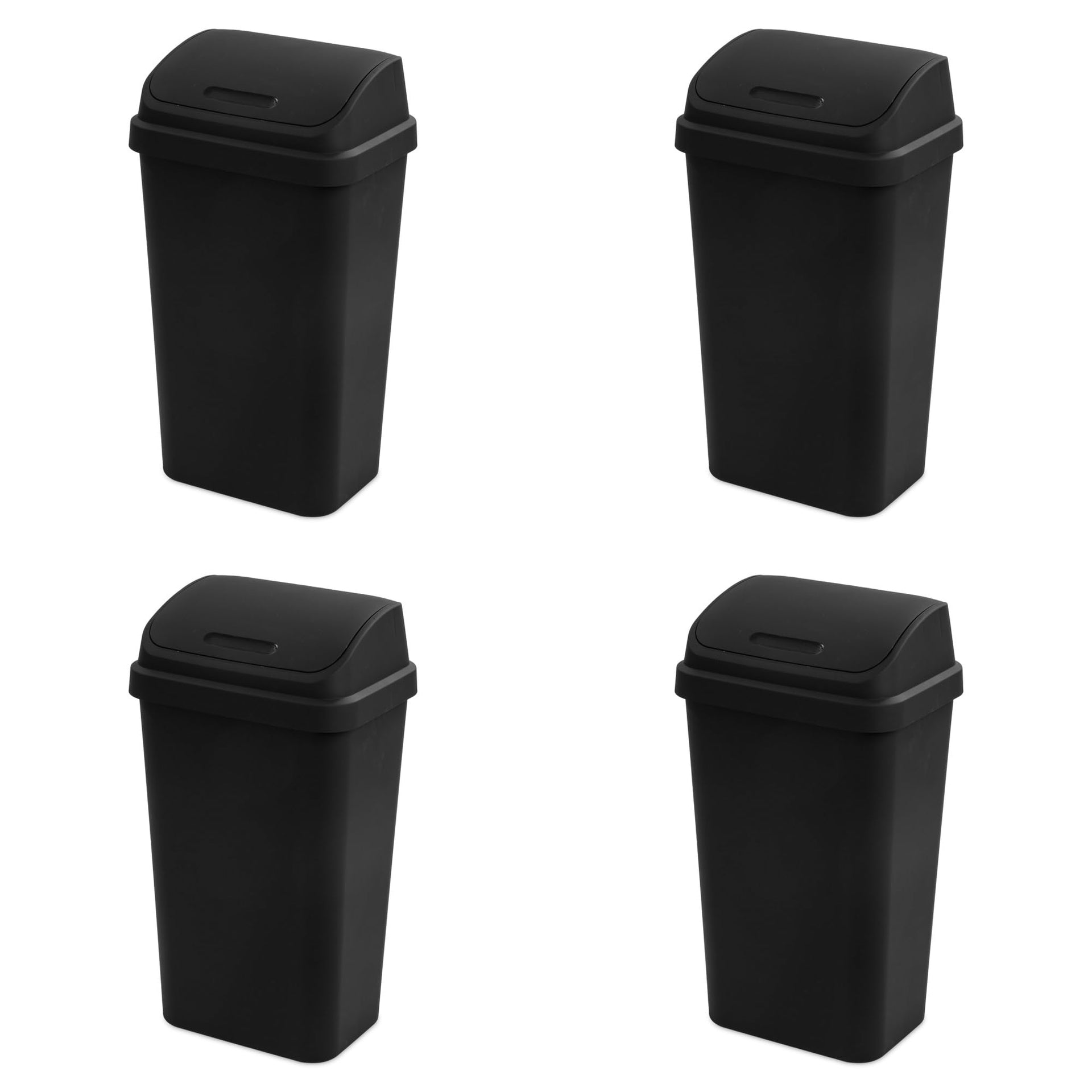 Swing Top Wastebasket (4 Count)