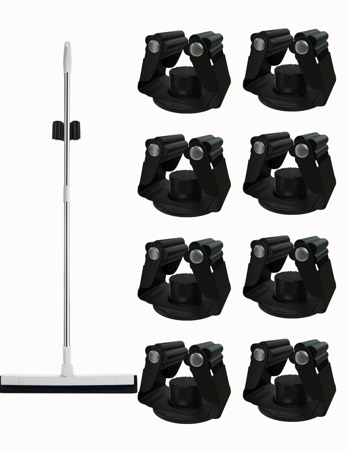 Magnetic Broom Holder Heavy Duty (8 Count)