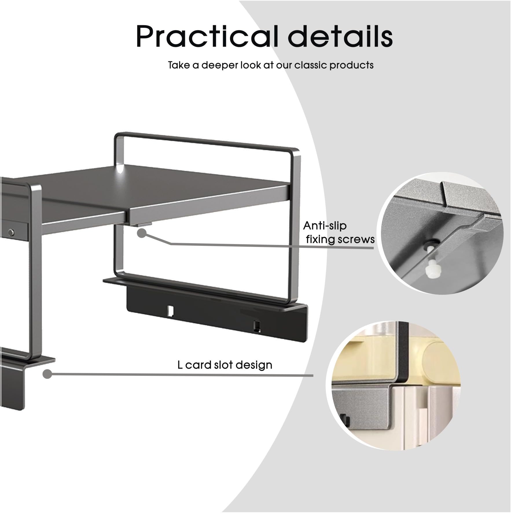 Adjustable Fridge Top Storage Rack