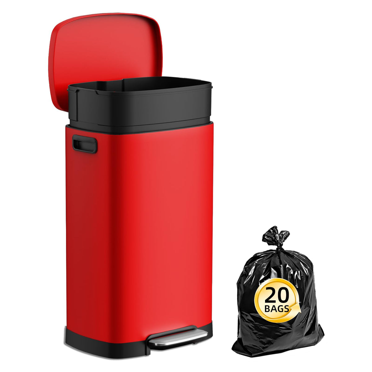 13 Gallon Trash Can with Lid