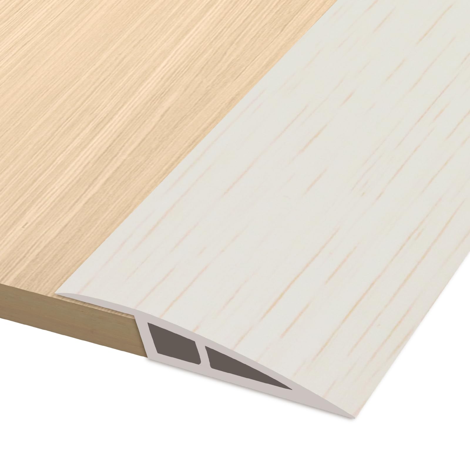 Vinyl Floor Transition Strip Self Adhesive Door Threshold Strip (3.3 Foot)