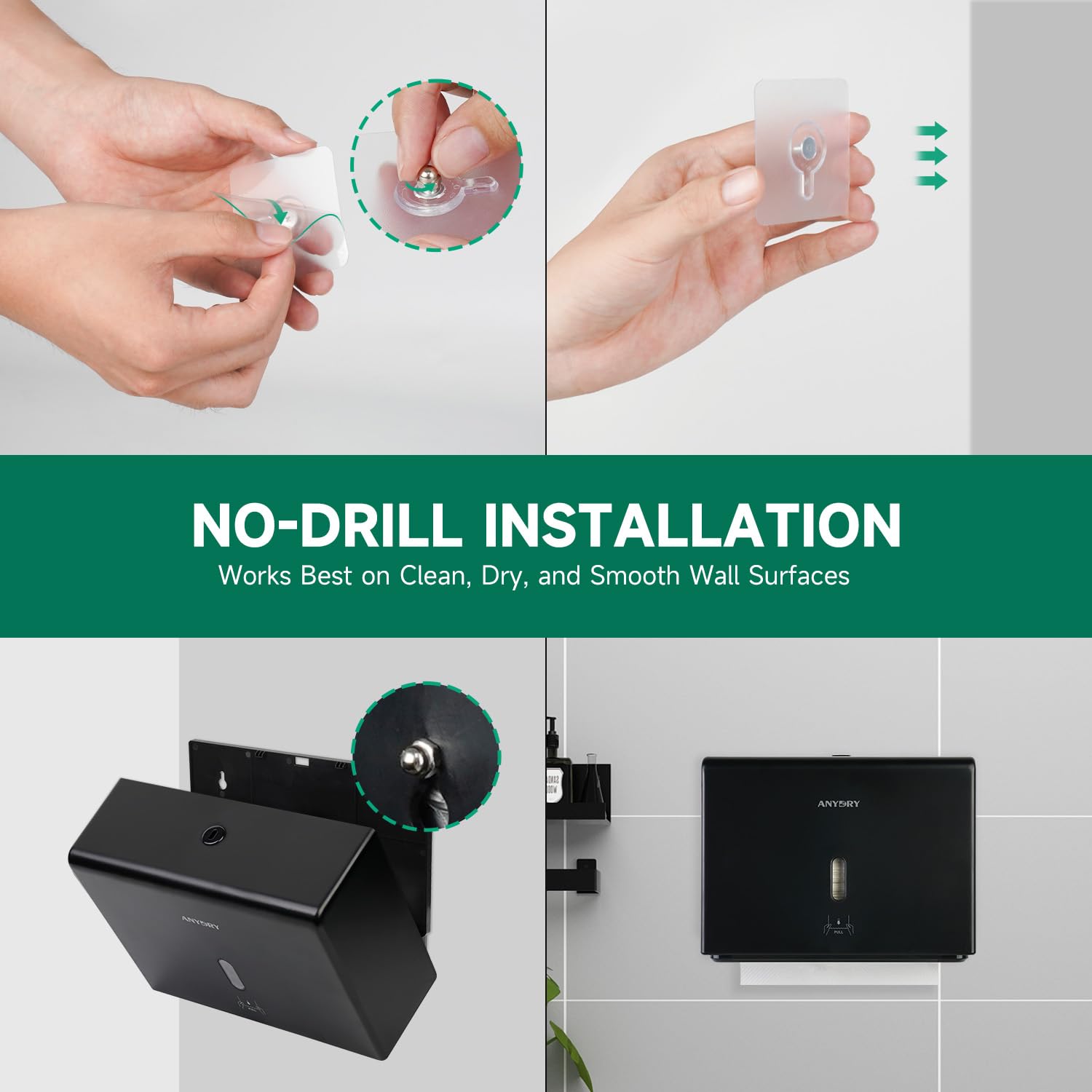 200 Sheet Paper Towel Dispenser Wall Mount (200 Count)