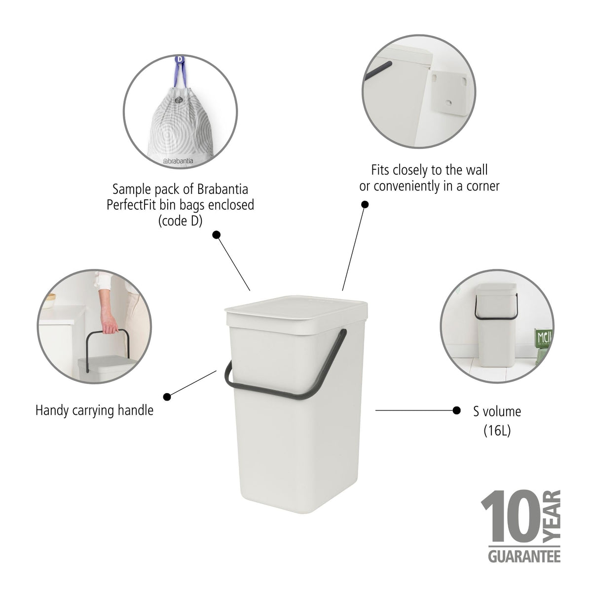 Sort & Go Kitchen Recycling Bin