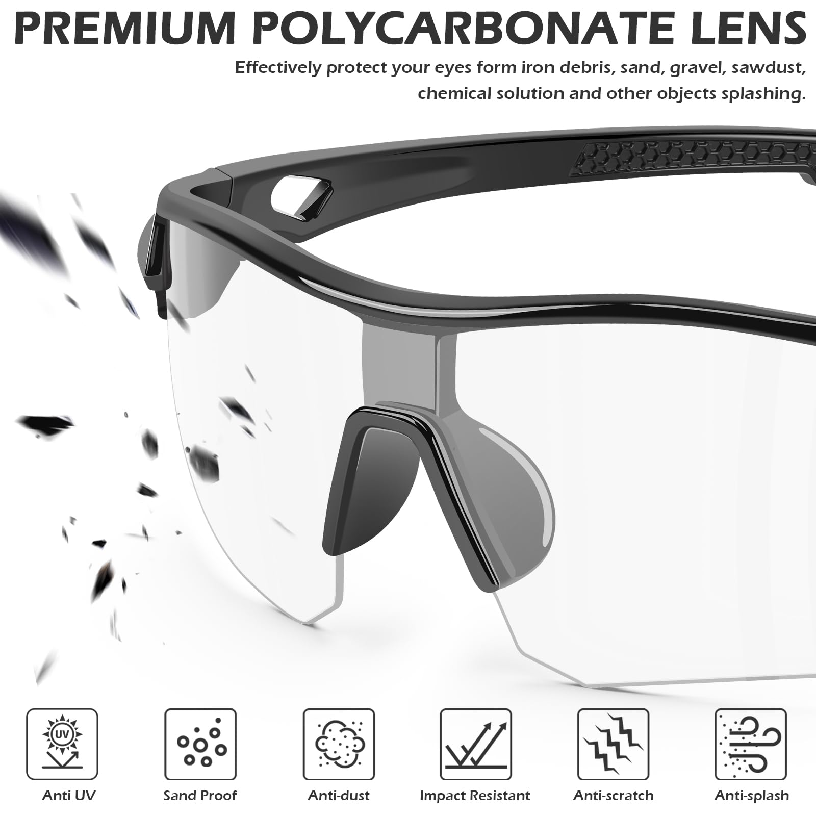 12 Pack Safety Glasses for Men Women (12 Count)