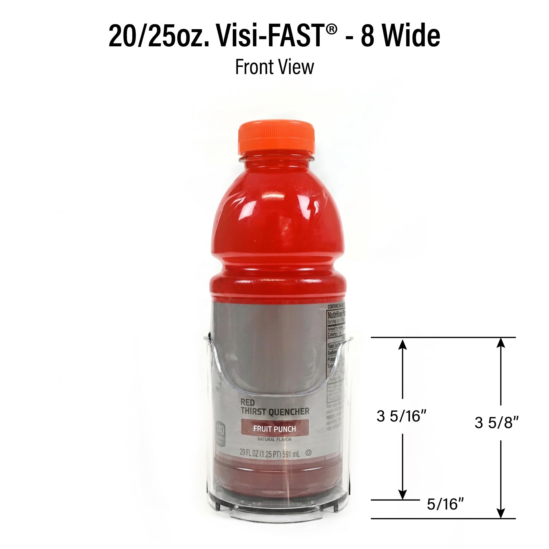 Fridge Organizer & Soda Can Dispenser for Refrigerator (6 Count)