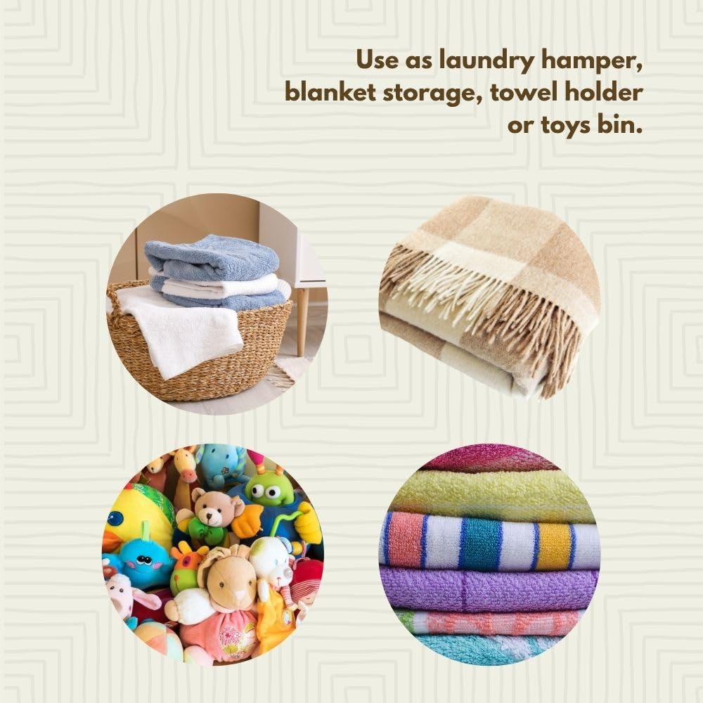 Large Storage Basket with Lid