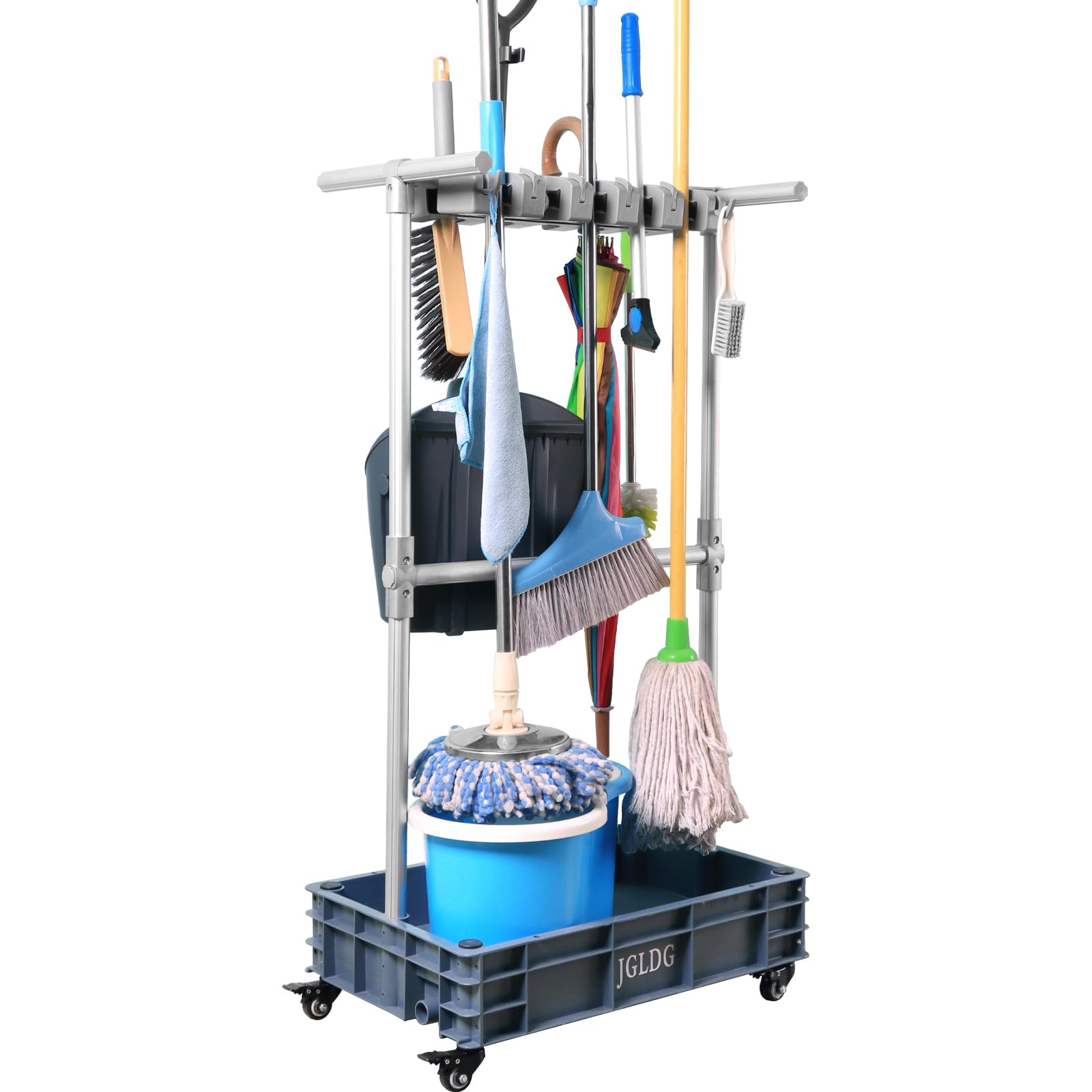 Mobile Mop and Broom Holder