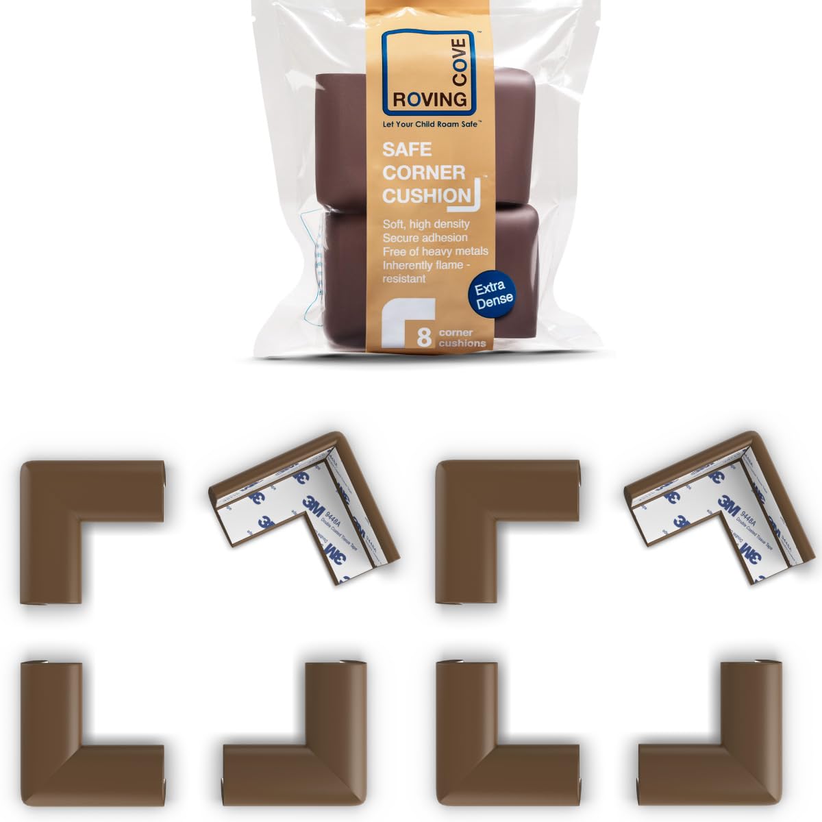 Slimfit Corner Protector for Baby Proofing (8 Count)