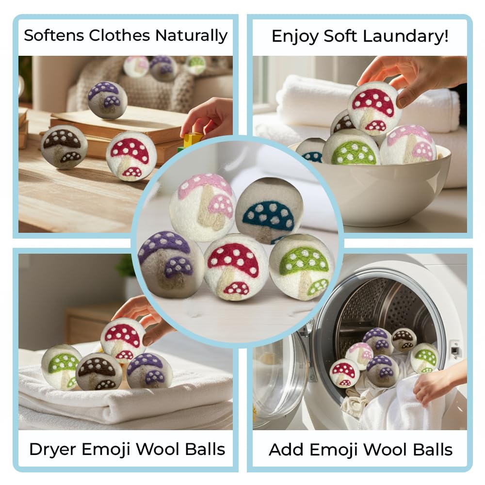 Quality Wool Dryer Balls (6 Count)