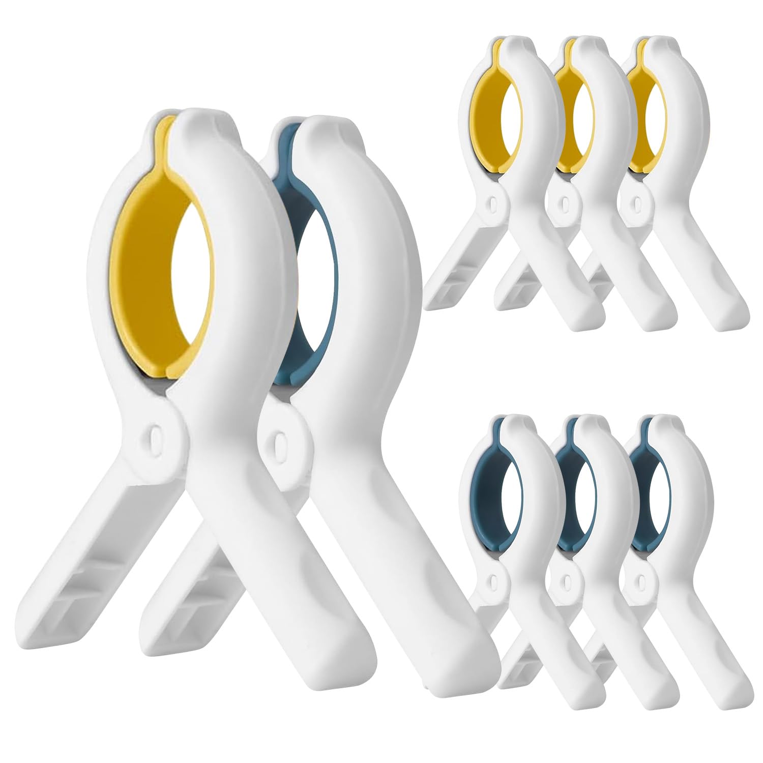 3.7 Inch Towel Clips for Beach Chairs 6 Pack
