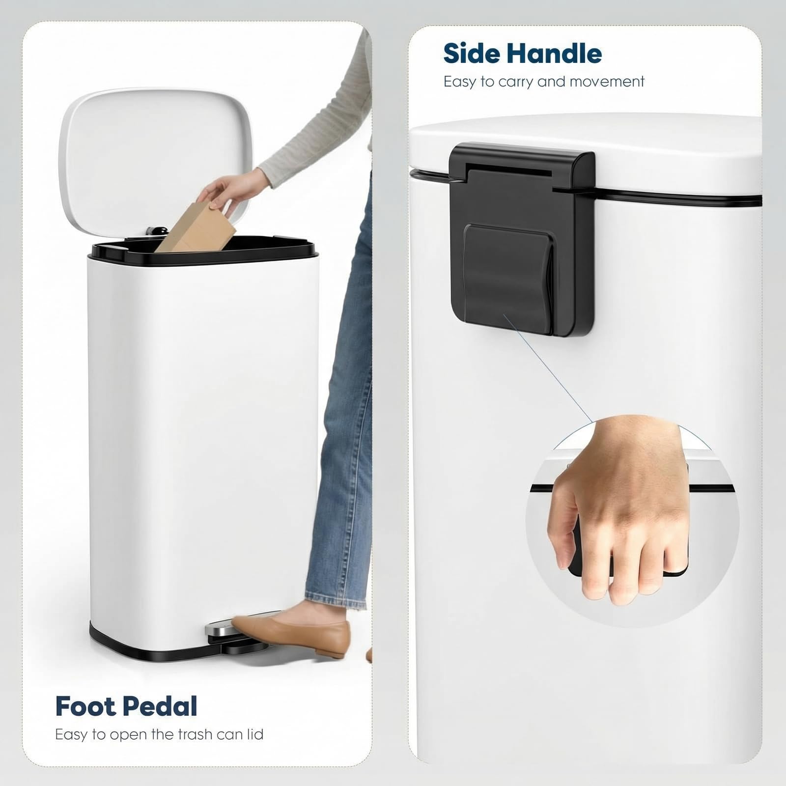 8 Gal Kitchen Trash Can