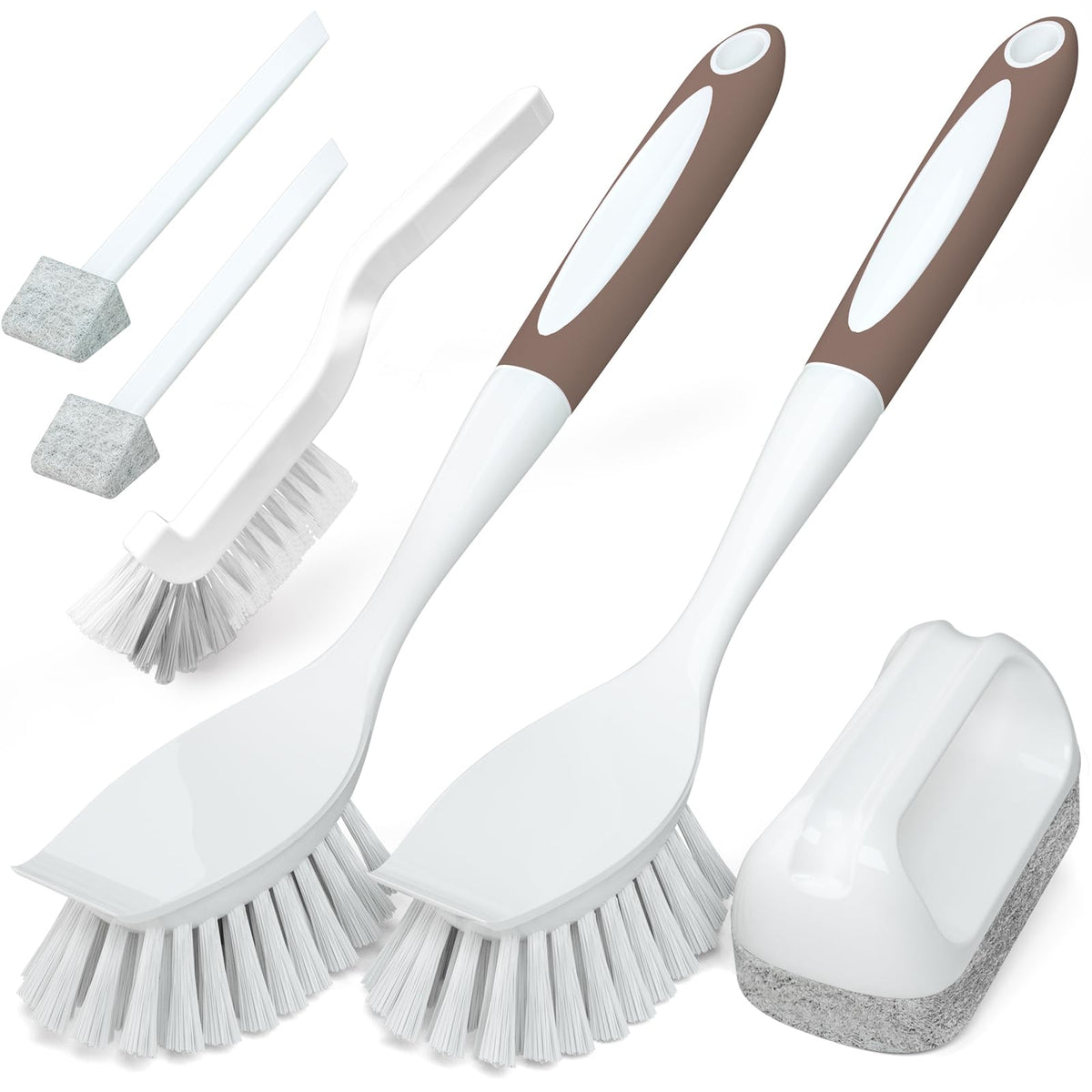 Dish Brush Cleaning Brush Set for Cleaning Groove Gap (6 Count)