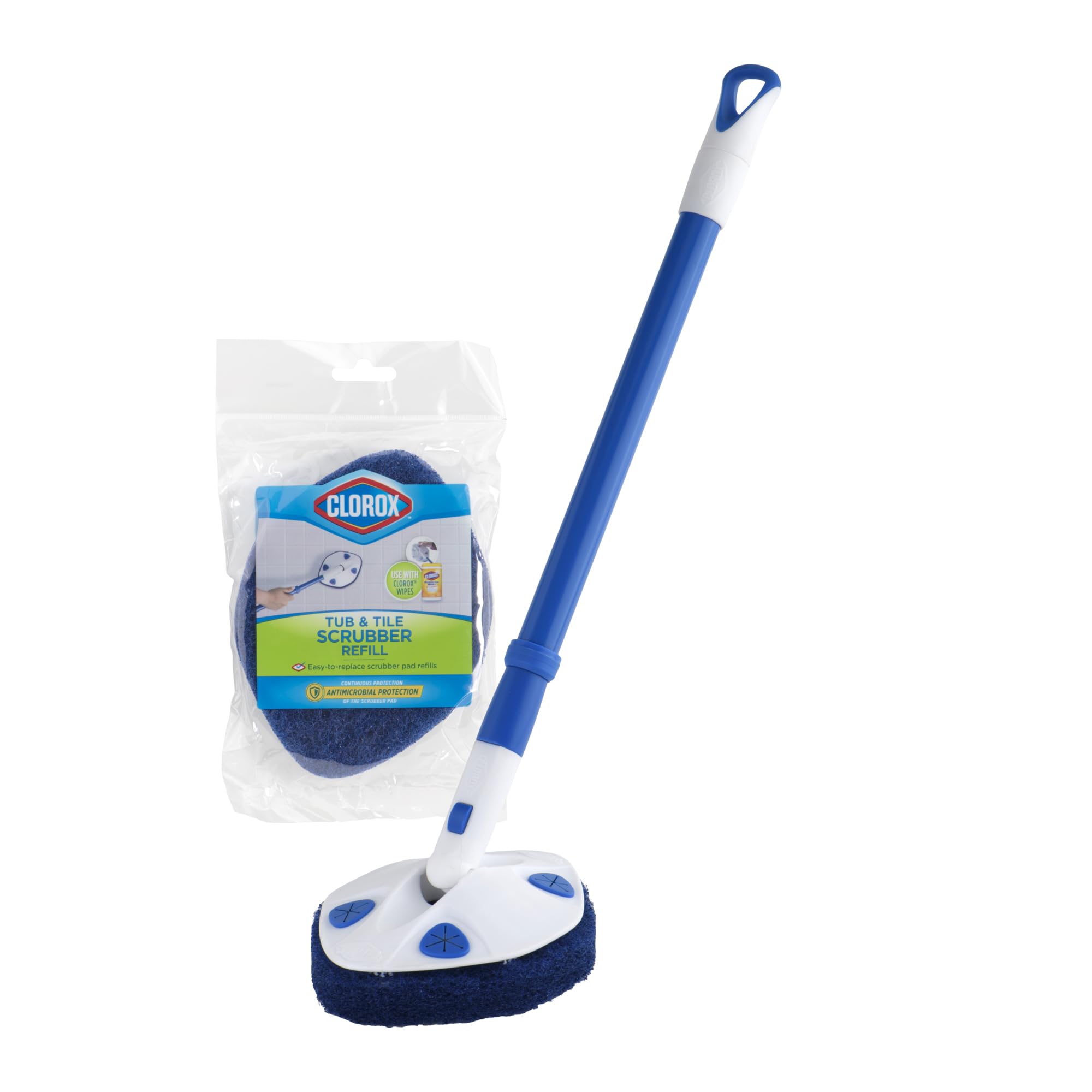 Extendable Tub & Tile Scrubber with Polyurethane Head