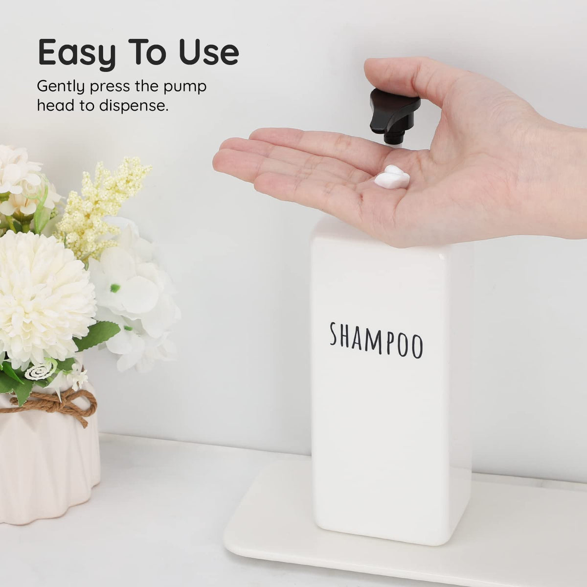 Square Soap Dispenser Refillable (3 Count)