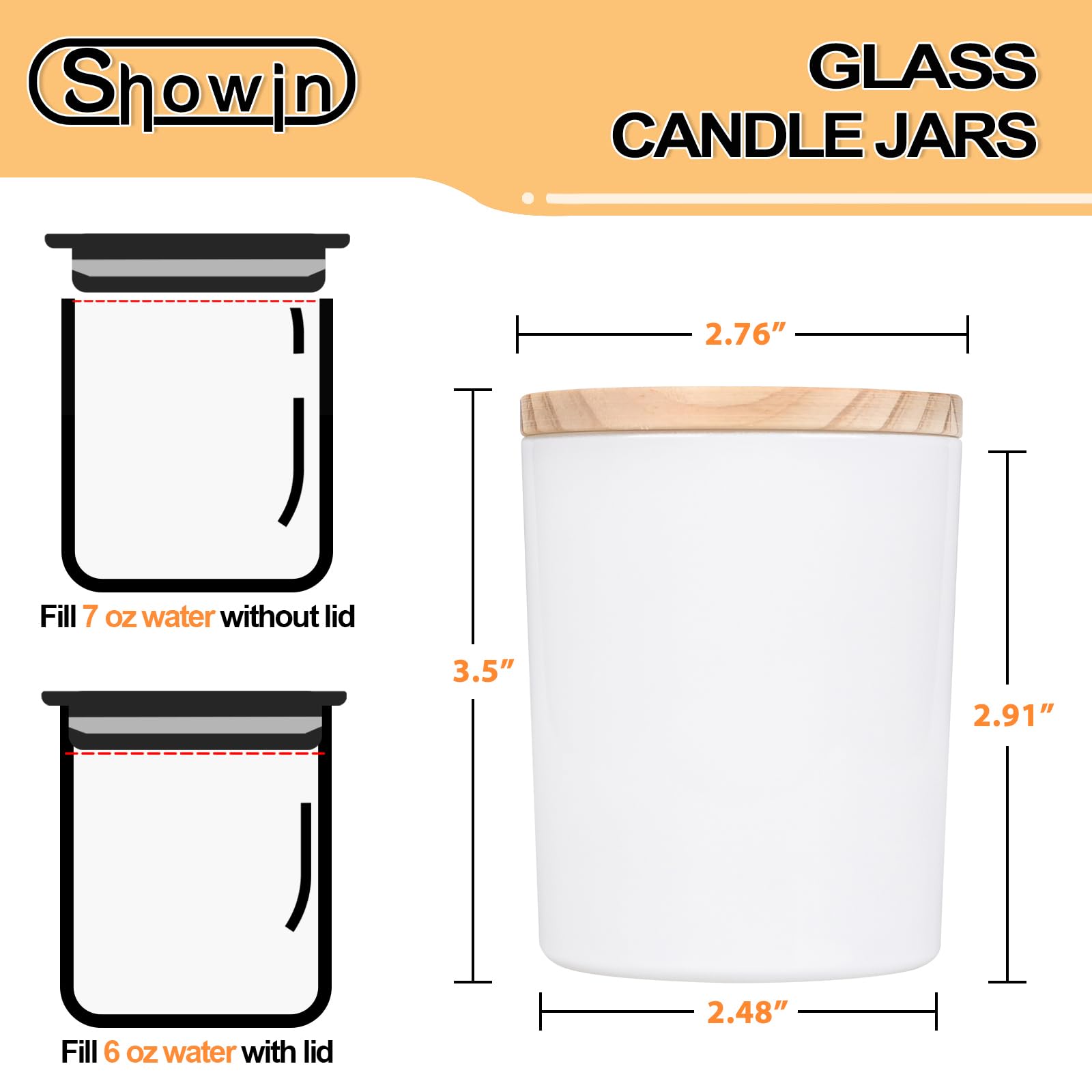 Thick Candle Jars for Making Candles 12 Pcs (12 Count)
