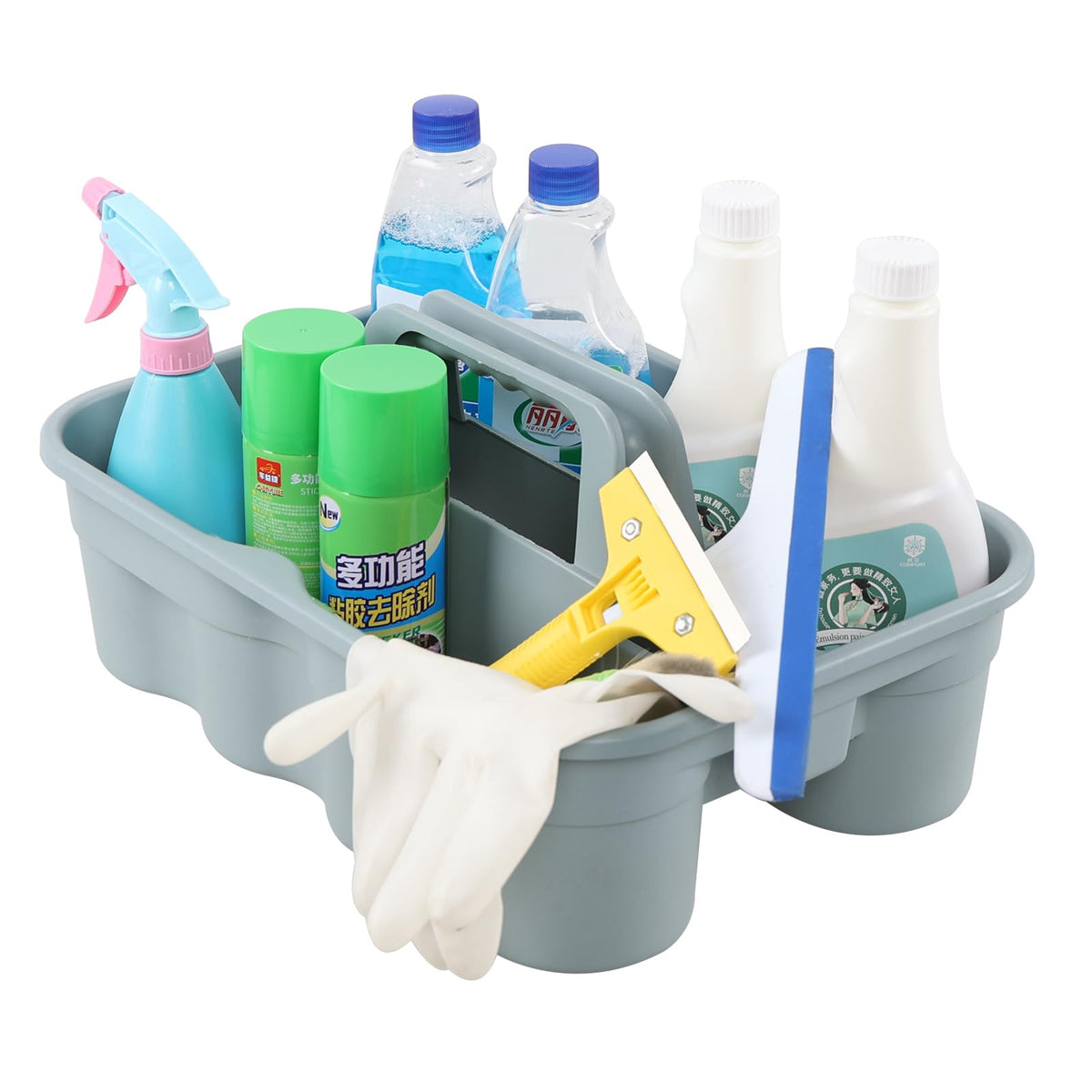 Bathroom Cleaning Caddy Organizer with Handle (4 Count)