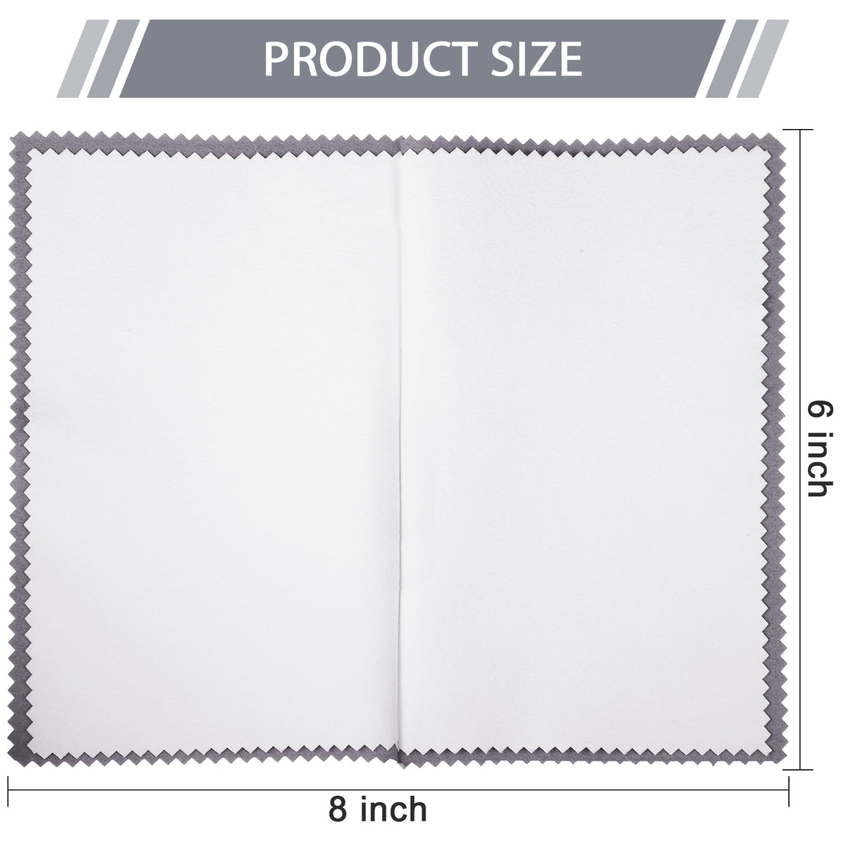 20 Pcs Silver Jewelry Polishing Cloths 6 x 8 inches Jewelry Cleaning Cloth Sterling Polish Cloths for Jewelry (20 Count)