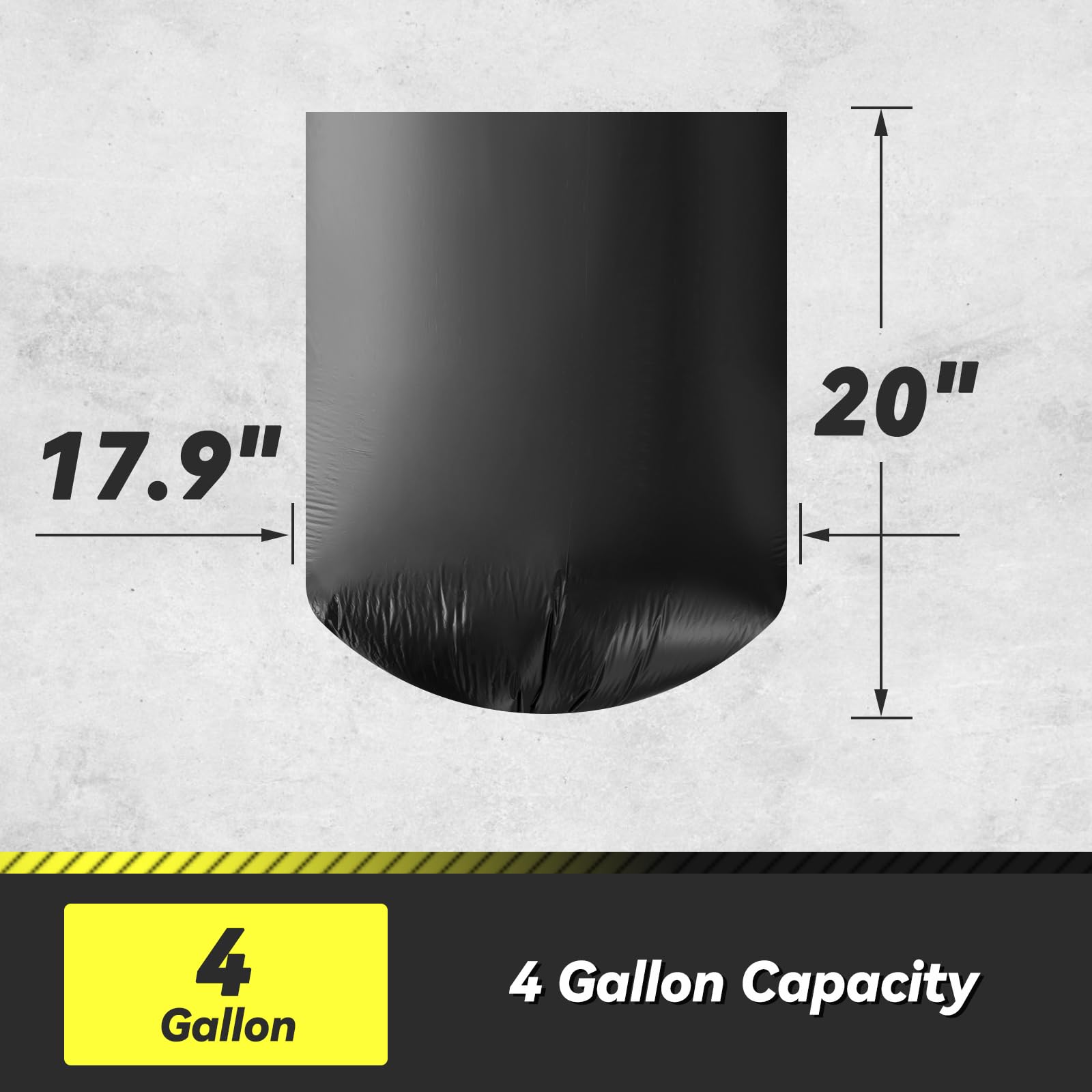 100 Count 17 Micron Extra Heavy Duty 4 Gallon Trash Bags