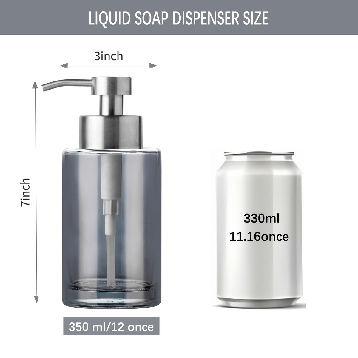 Silver Soap Dispenser