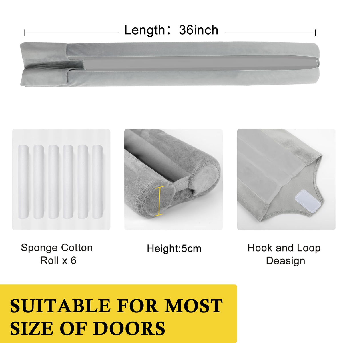 Under Door Draft Stopper 30"