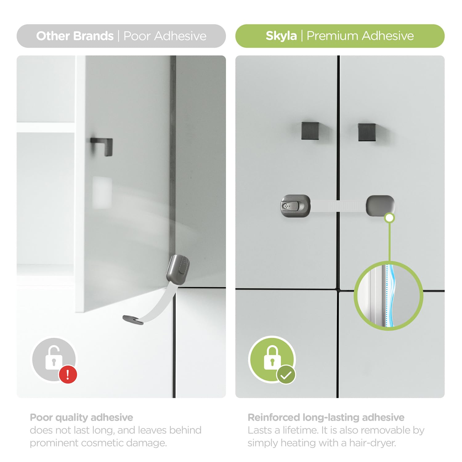 Child Safety Cabinet Locks (2 Count)