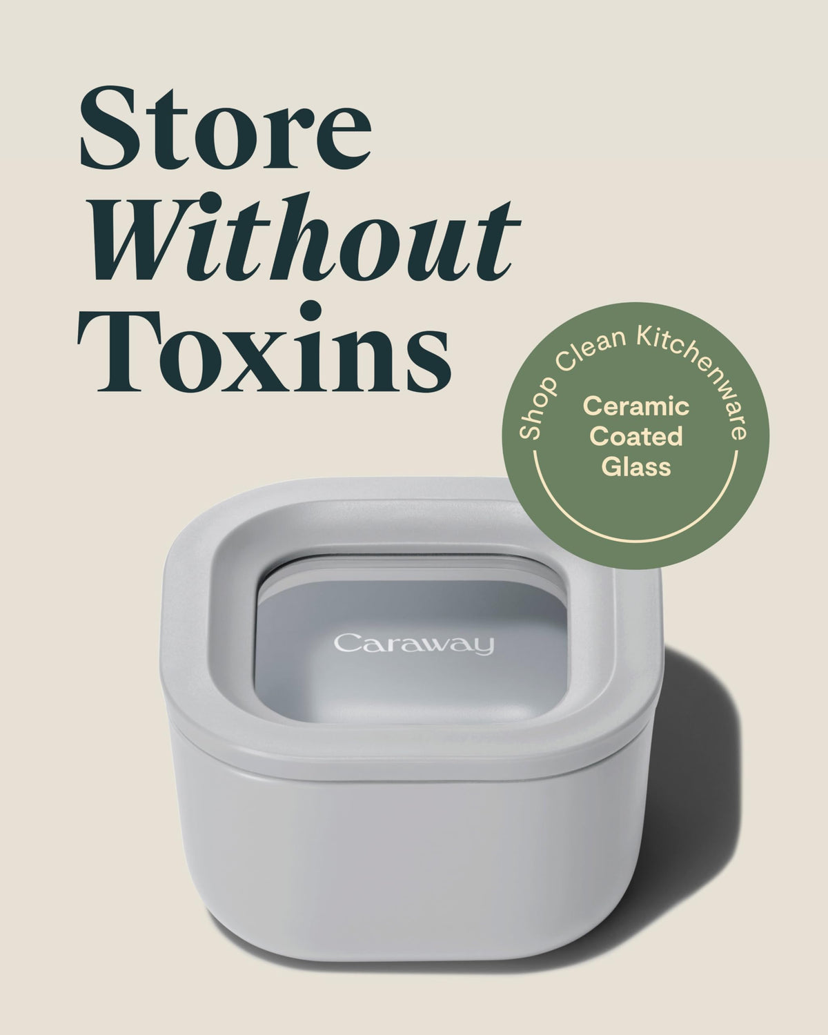 2 Piece Glass Food Storage Container Set (2 Count)