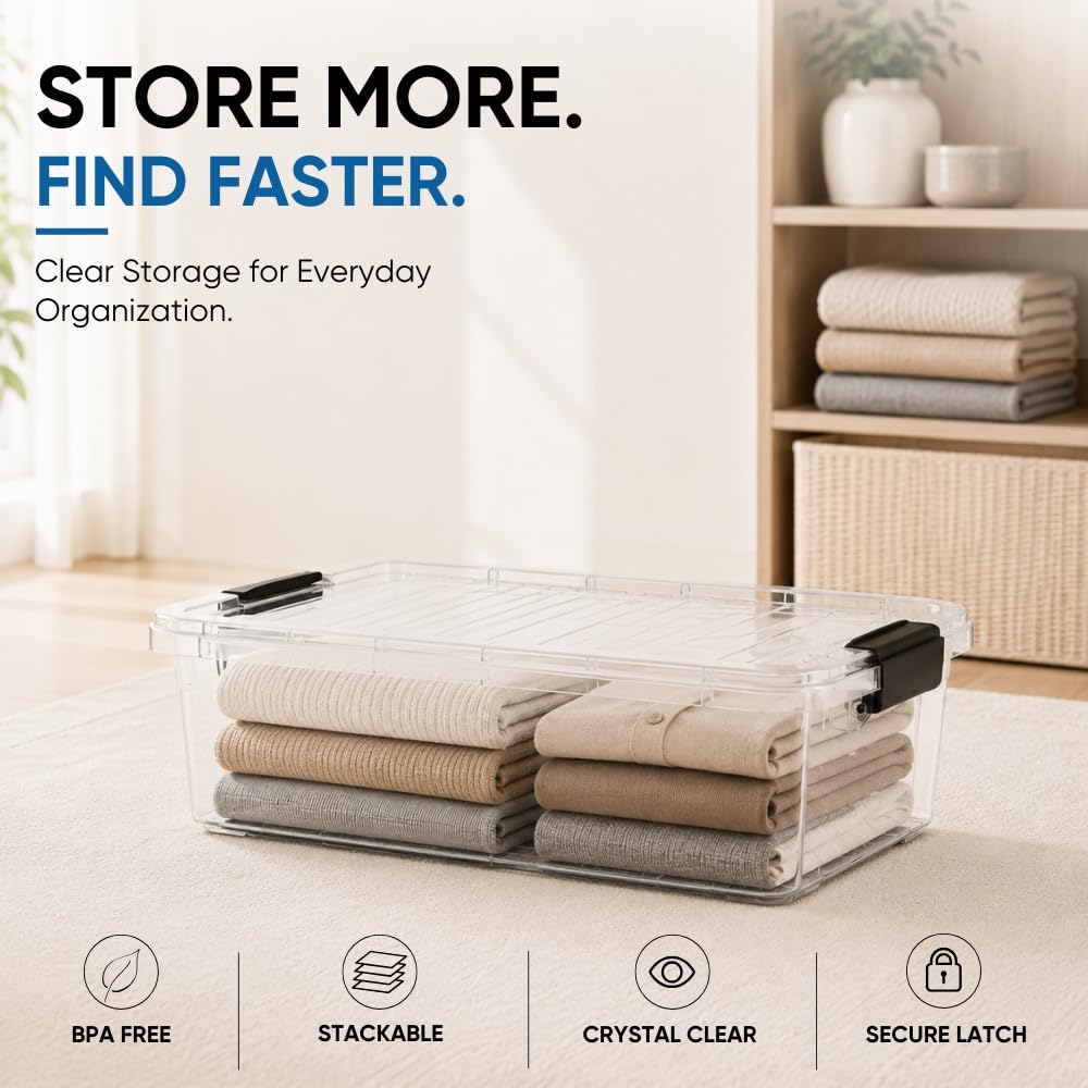 Storage Bins with Lids