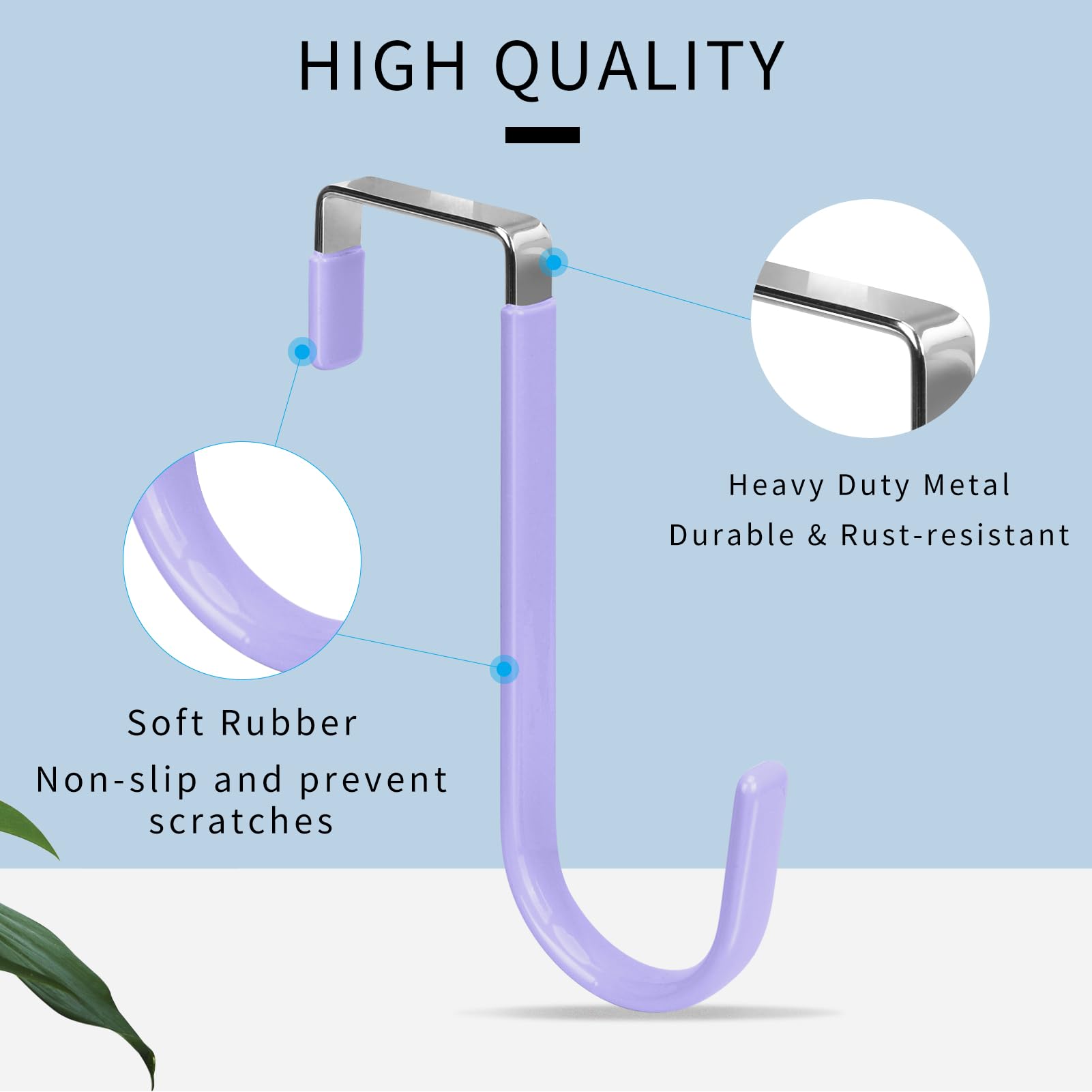 Over the Door Hooks (4 Count)