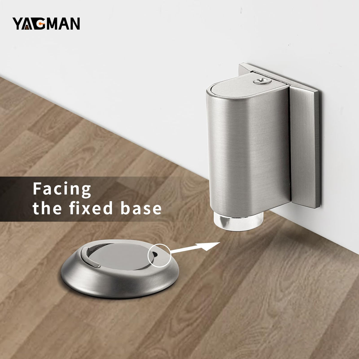 3 Pack Magnetic Door Stopper Floor Mount (3 Count)