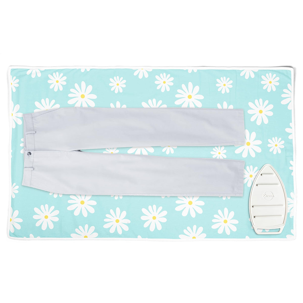 Ironing Mat Heat Resistant Pad 48"x28" Daisy Blue