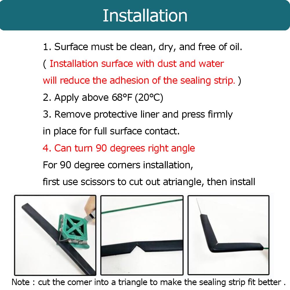 Rubber Edge Trim Black
