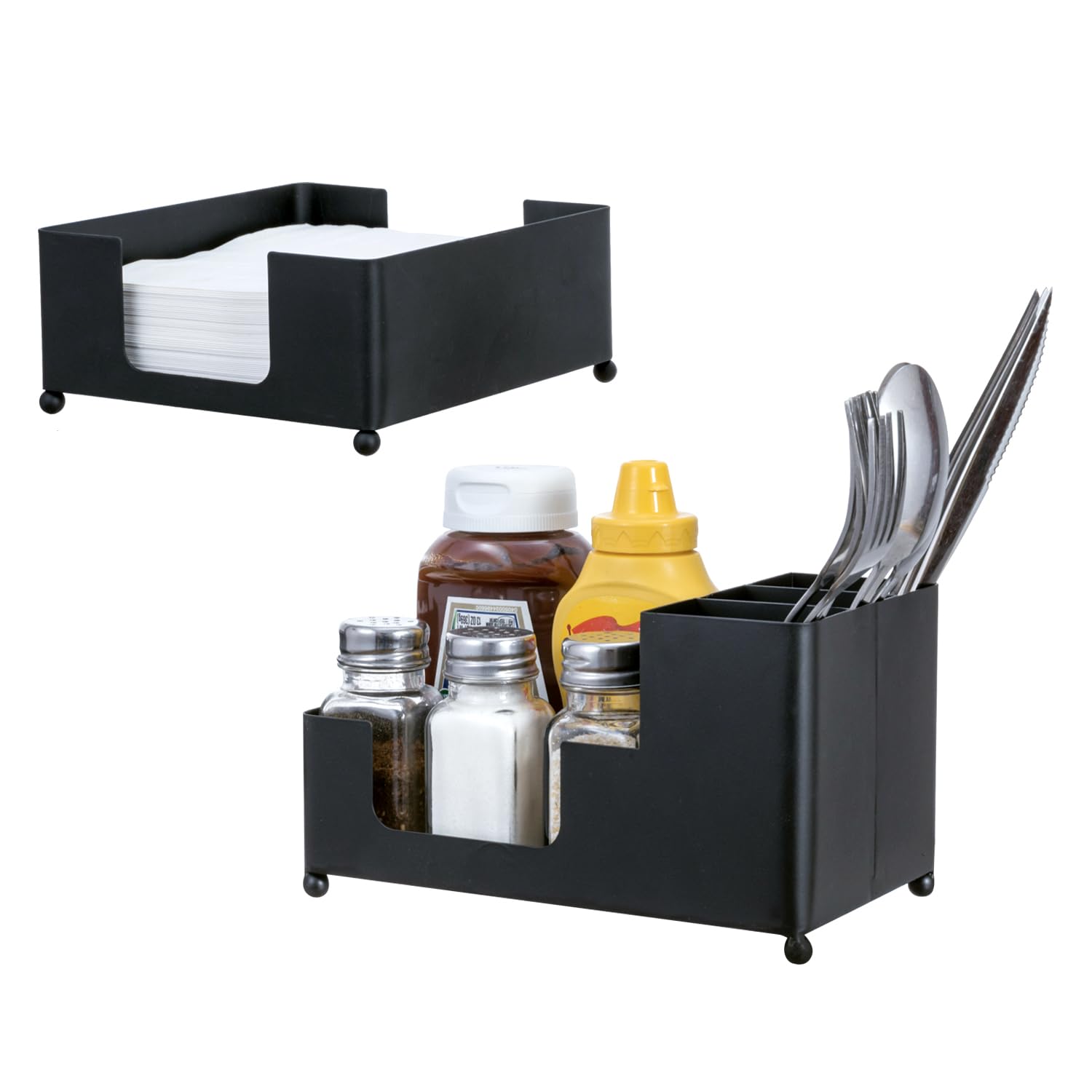 Modern Brass Tone Metal Tabletop Commercial Folded Paper Towel Holder Dispenser Tray